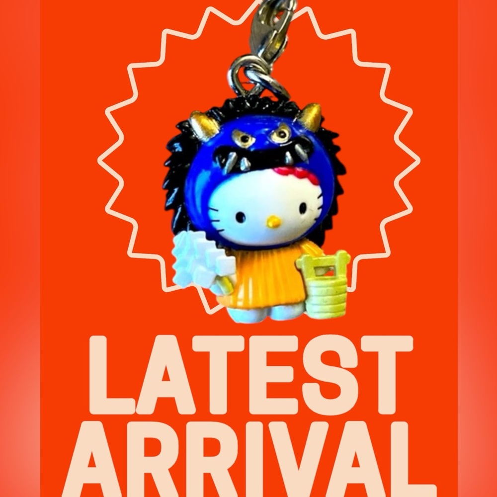 Hello Kitty Japan Charm • Oni Demon Festival Outfit • Sanrio Rare